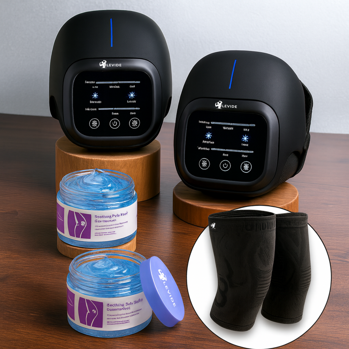 Knee therapy device alternate view