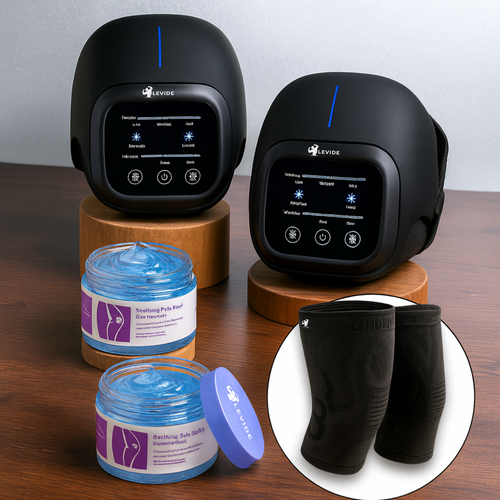 Knee therapy device alternate view